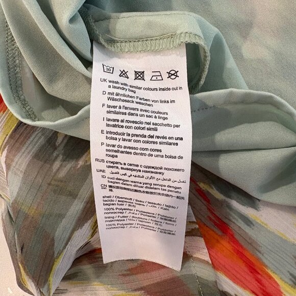 Esprit Skirt Women's Size 2 Multicolored Back Elastic Waist Lined Lightweight - Picture 9 of 9